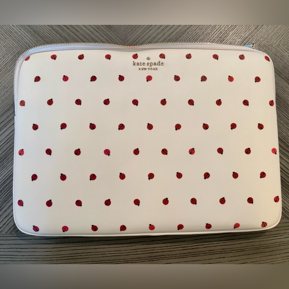 Kate Spade Laptop Case with Red Ladybugs